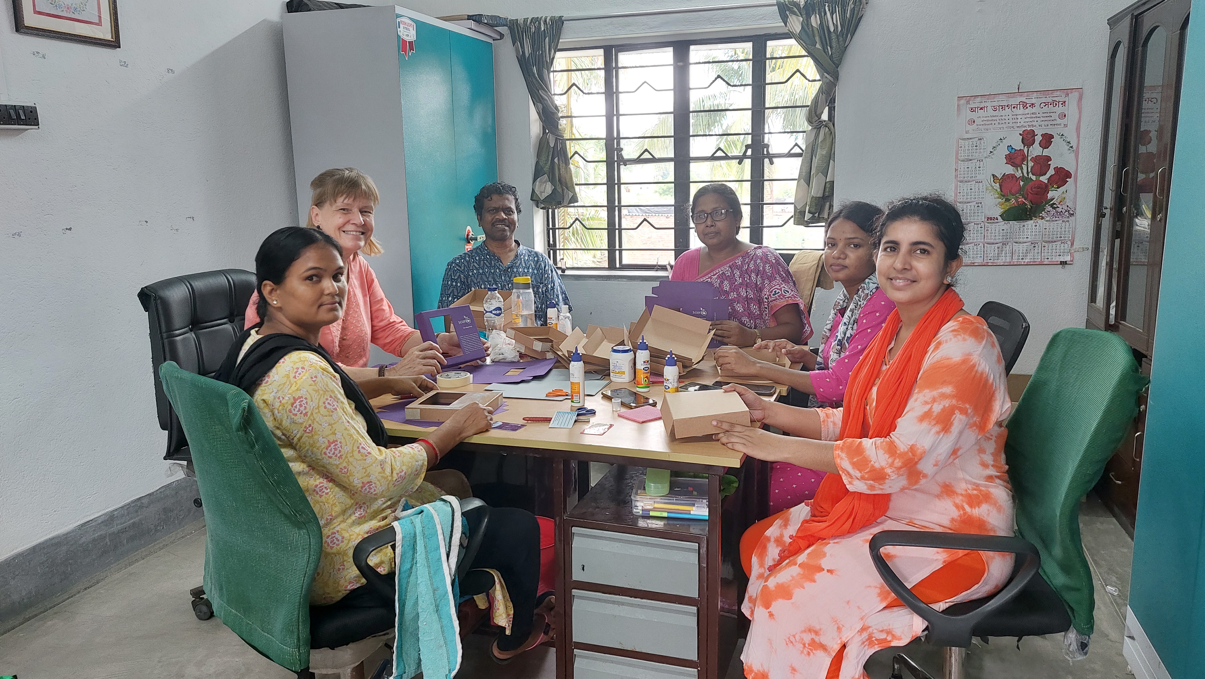 Women crafting together