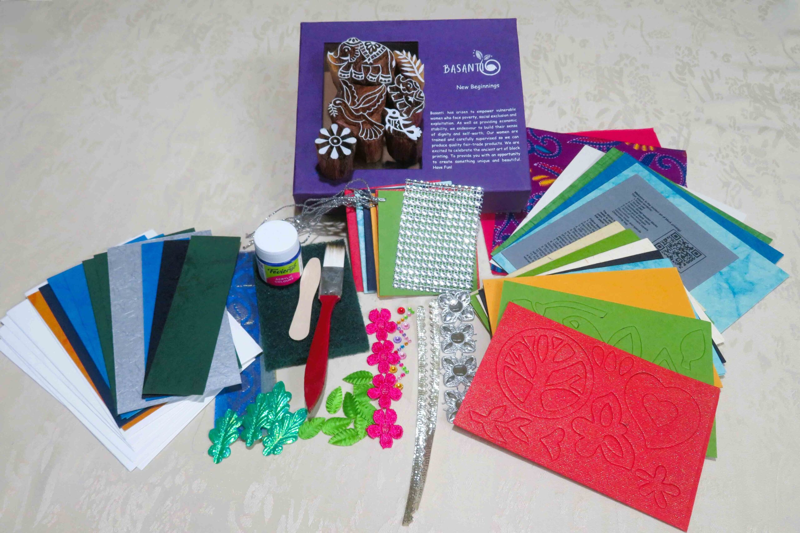 Craftset with Wooden Blocks